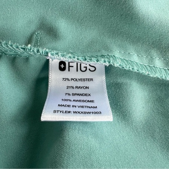 Figs Scrub Set Seaglass PO 1403 Rafaela Top / Livingston Scrub Pants Size XL / P - Picture 6 of 11